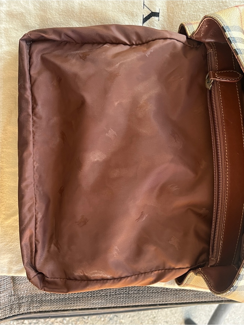 Vintage Burberry London Haymarket Check Small Tote - Picture 7 of 15